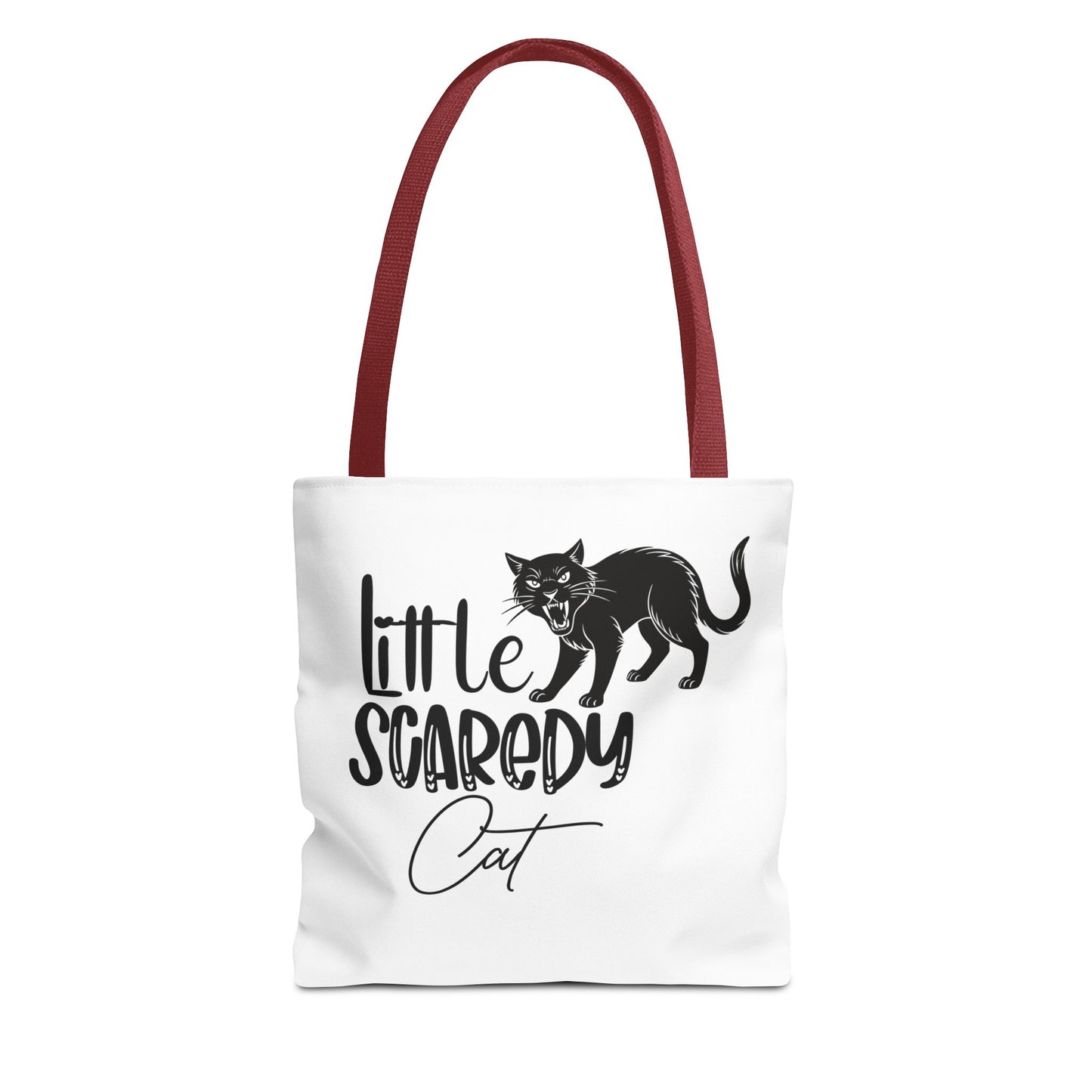 Scaredy Cat Tote Bag - Purrfect for Cat Lovers, Cute Gift for Halloween, Daily Use, Eco-Friendly, Pet Accessory, Funny Cat Humor