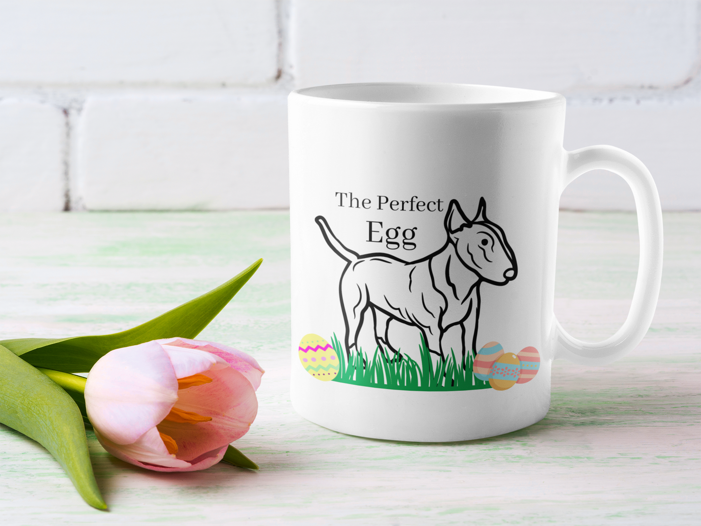 The Perfect Egg(head) Bull Terrier Mug