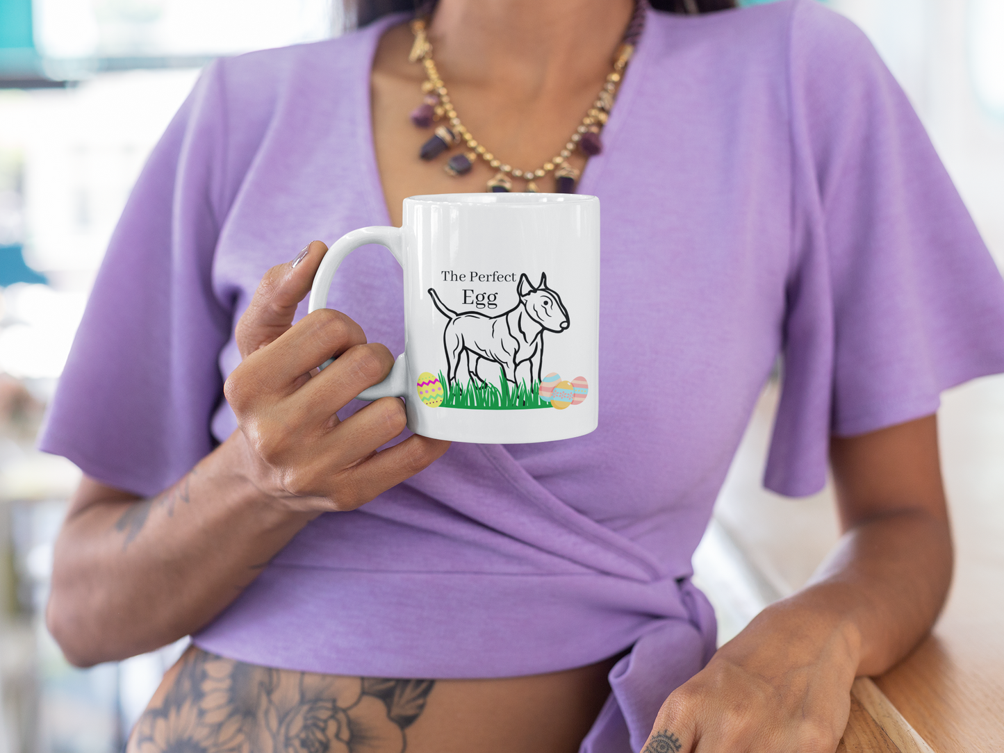 The Perfect Egg(head) Bull Terrier Mug