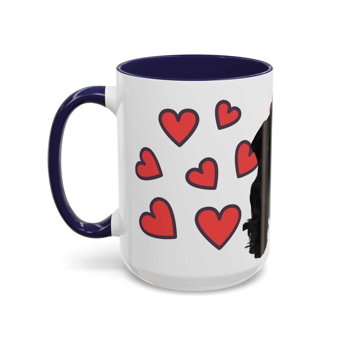 Cute Dog Lover's Accent Coffee Mug - Perfect Gift for Pet Owners, Valentine's Day, Birthdays, Dog Enthusiasts, Home & Office