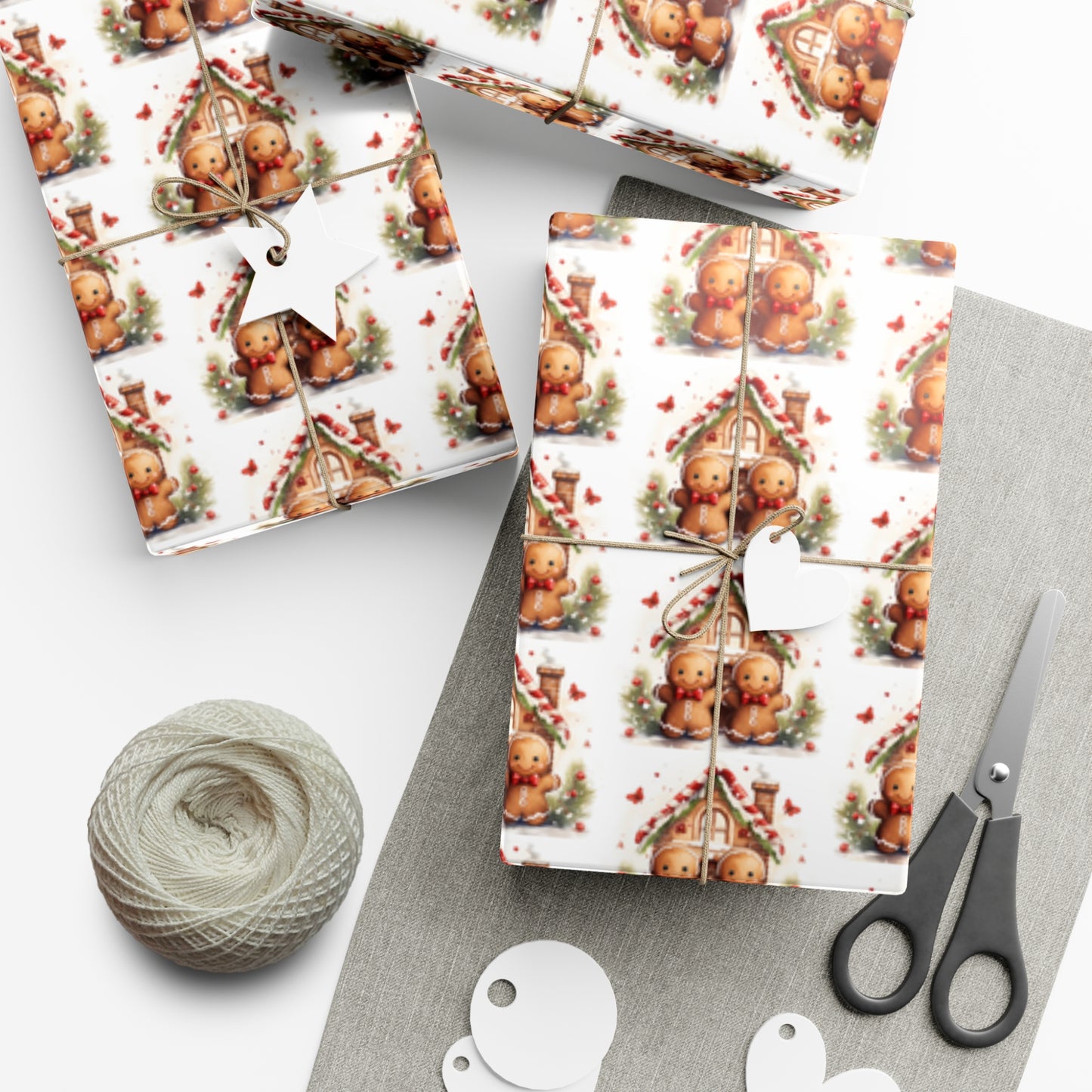 Gingerbread Gift Wrap Papers