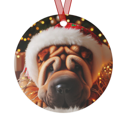 Shar-pei #2 Metal Ornaments