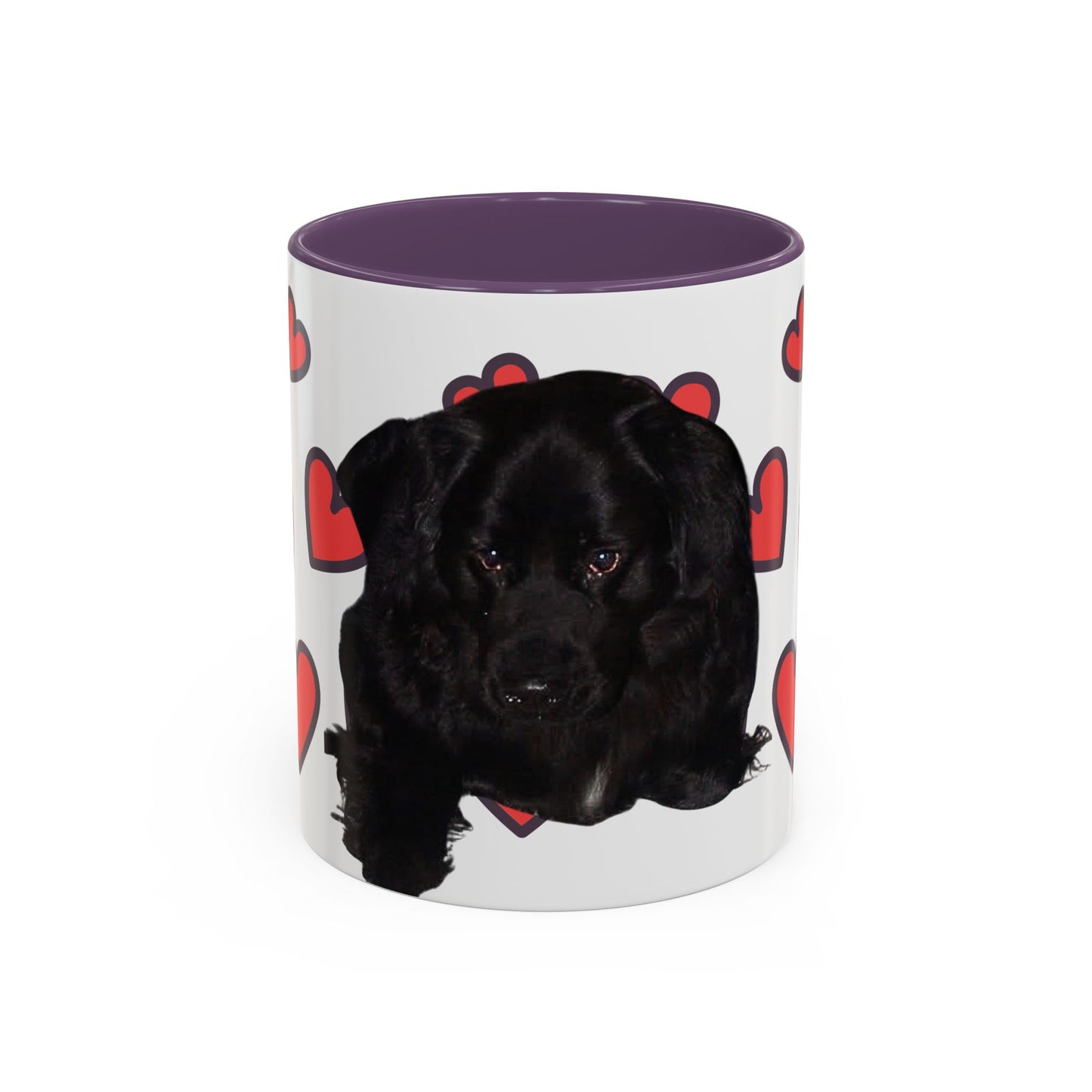 Cute Dog Lover's Accent Coffee Mug - Perfect Gift for Pet Owners, Valentine's Day, Birthdays, Dog Enthusiasts, Home & Office