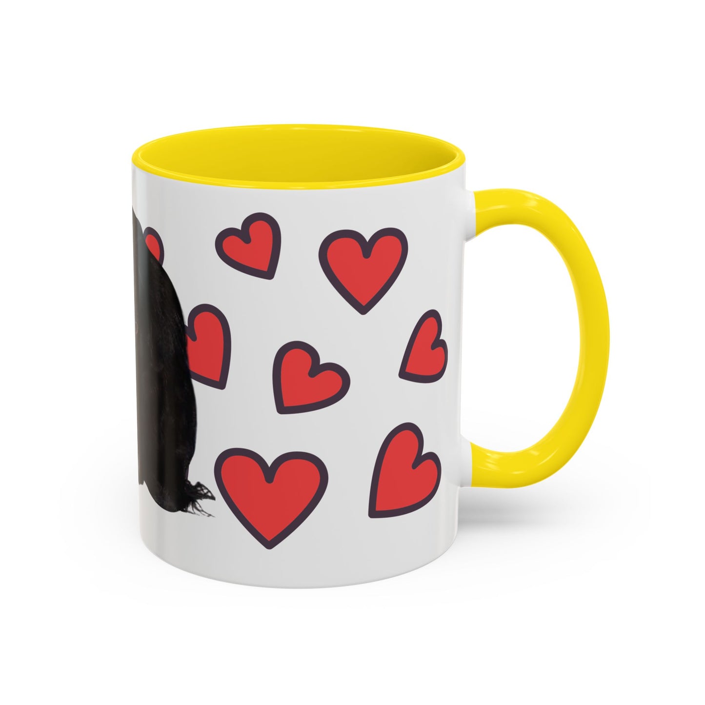 Cute Dog Lover's Accent Coffee Mug - Perfect Gift for Pet Owners, Valentine's Day, Birthdays, Dog Enthusiasts, Home & Office