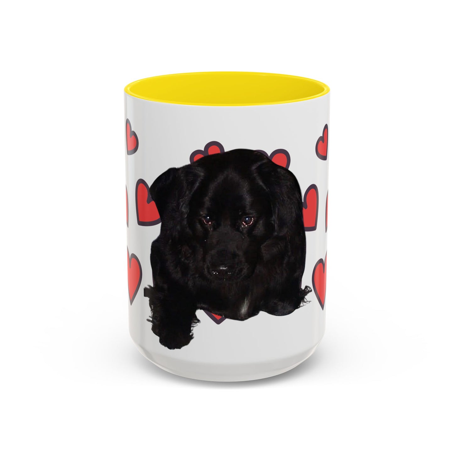 Cute Dog Lover's Accent Coffee Mug - Perfect Gift for Pet Owners, Valentine's Day, Birthdays, Dog Enthusiasts, Home & Office