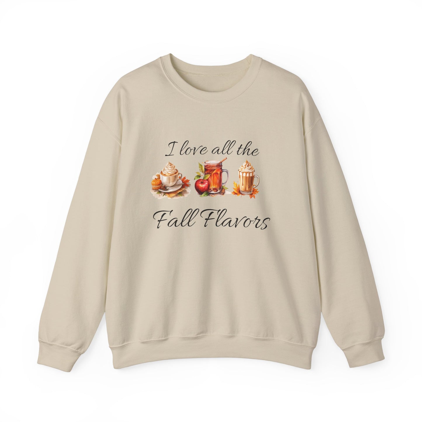 I Love All The Fall Flavors Unisex Heavy Blend™ Crewneck Sweatshirt
