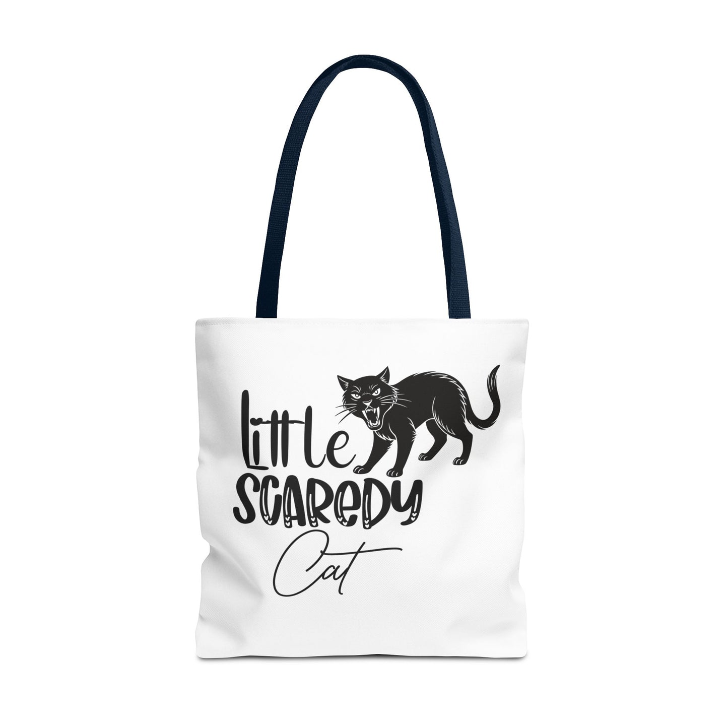 Scaredy Cat Tote Bag - Purrfect for Cat Lovers, Cute Gift for Halloween, Daily Use, Eco-Friendly, Pet Accessory, Funny Cat Humor