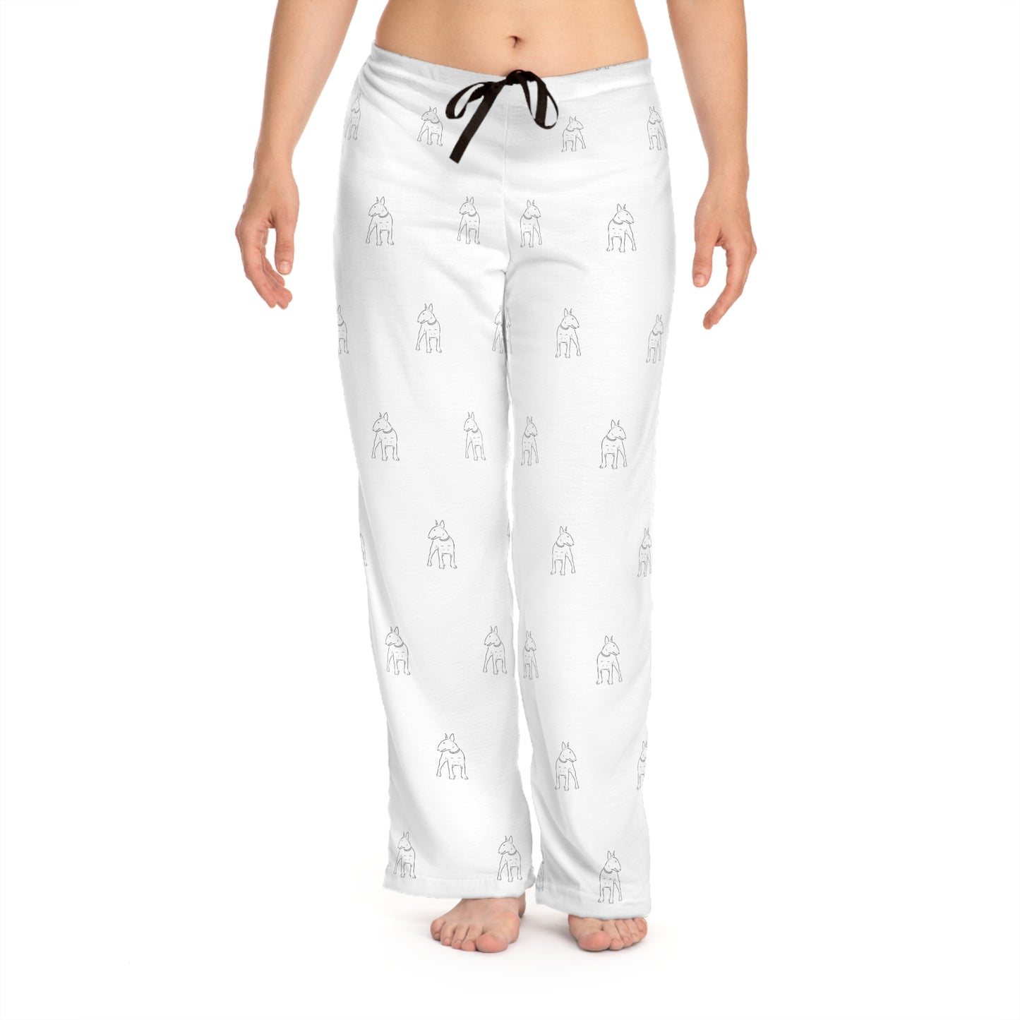 Bull Terrier Women's Pajama Pants (AOP)