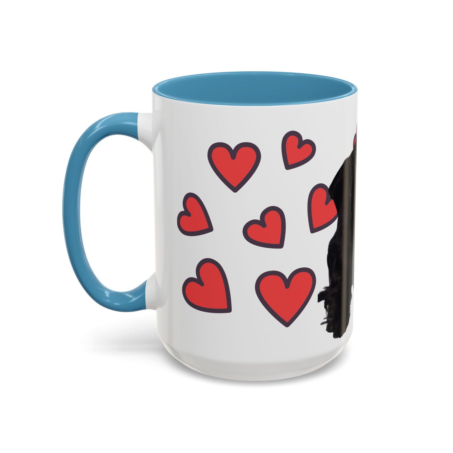 Cute Dog Lover's Accent Coffee Mug - Perfect Gift for Pet Owners, Valentine's Day, Birthdays, Dog Enthusiasts, Home & Office