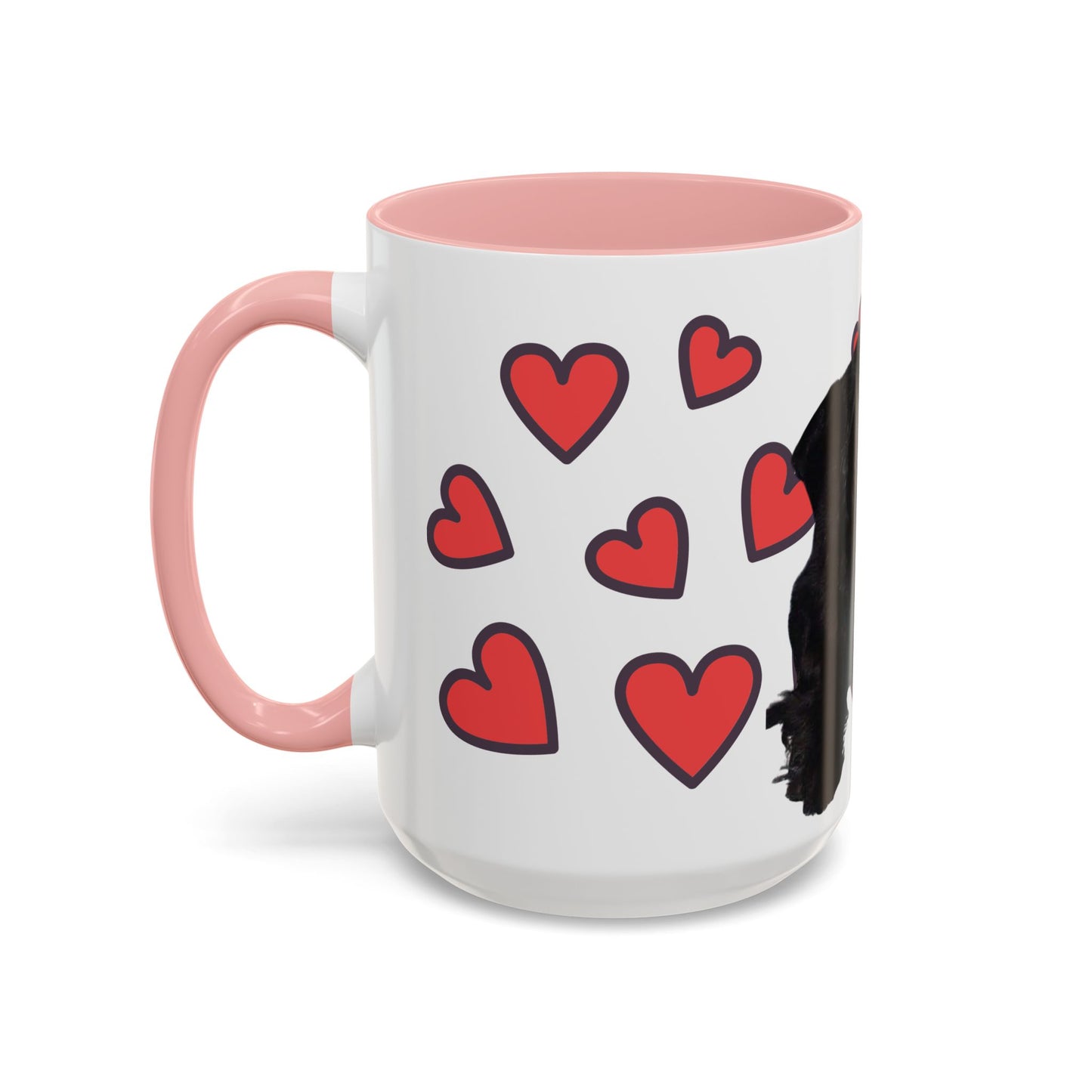Cute Dog Lover's Accent Coffee Mug - Perfect Gift for Pet Owners, Valentine's Day, Birthdays, Dog Enthusiasts, Home & Office