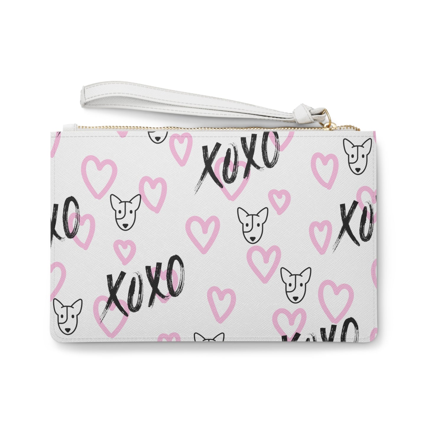 Bull Terrier XOXO Clutch Bag