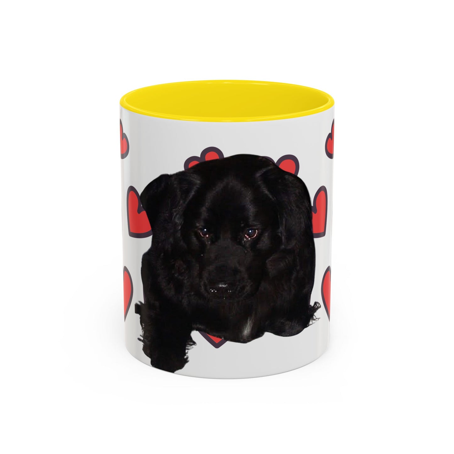 Cute Dog Lover's Accent Coffee Mug - Perfect Gift for Pet Owners, Valentine's Day, Birthdays, Dog Enthusiasts, Home & Office