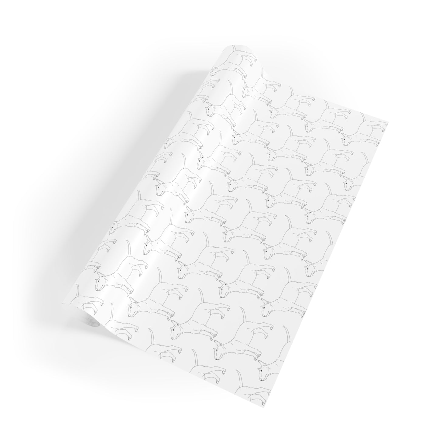Bull Terrier Gift Wrapping Paper Rolls, 1pc