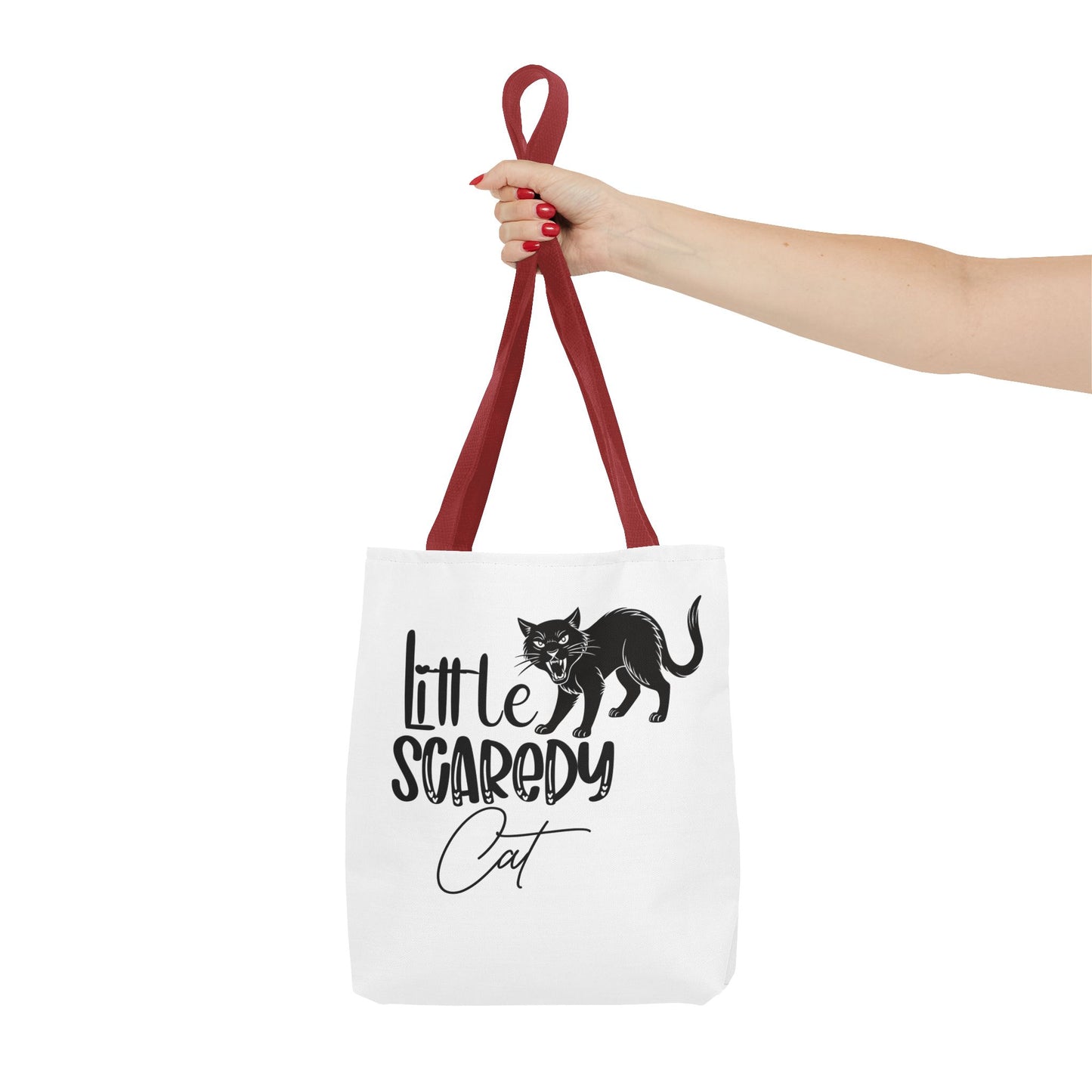 Scaredy Cat Tote Bag - Purrfect for Cat Lovers, Cute Gift for Halloween, Daily Use, Eco-Friendly, Pet Accessory, Funny Cat Humor