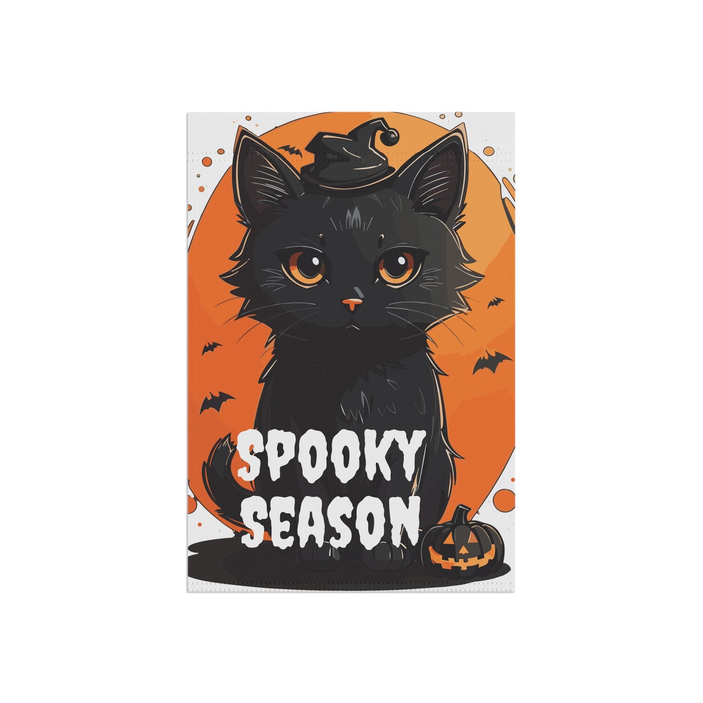Spooky Season Black Cat Garden & House Banner