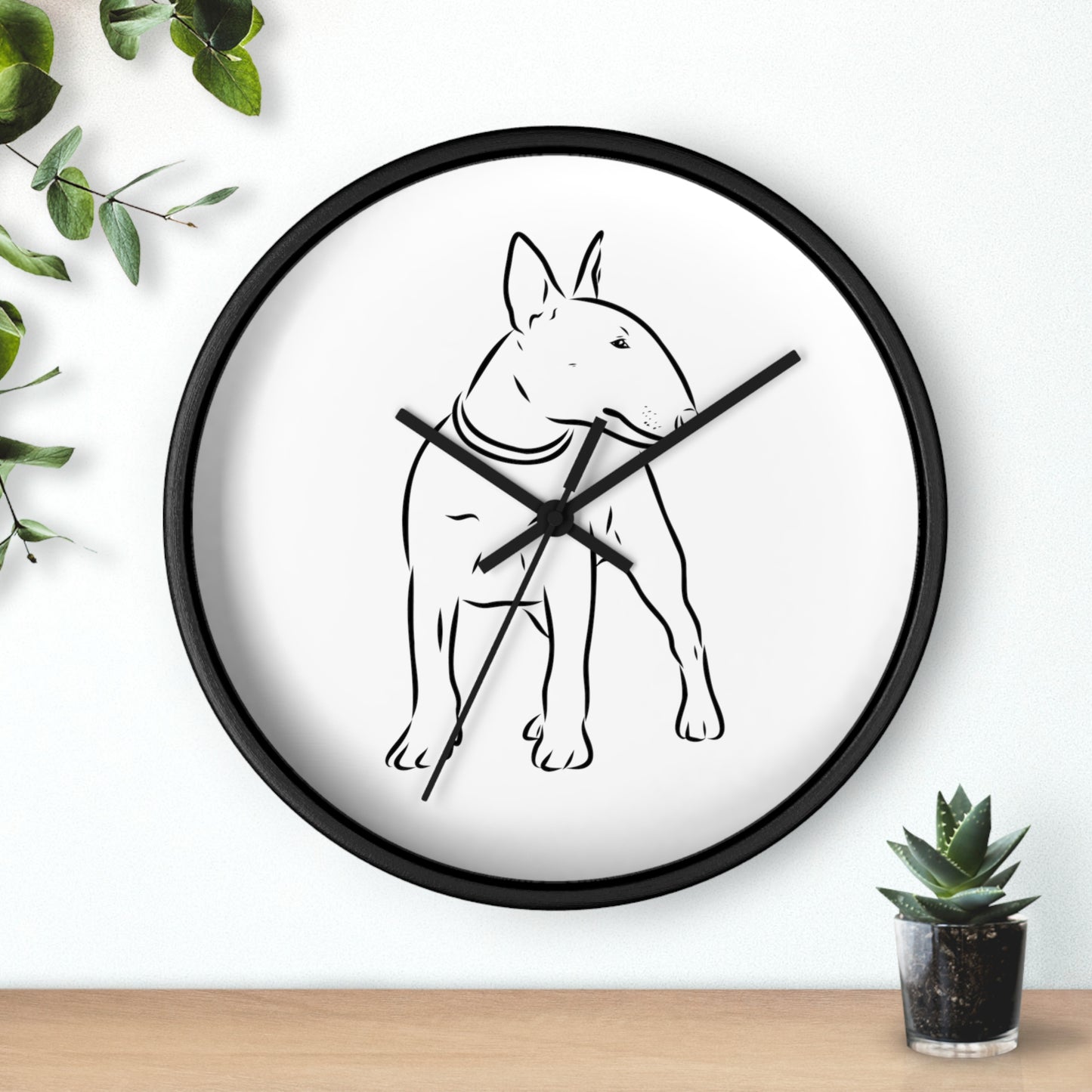 Bull Terrier Wall Clock