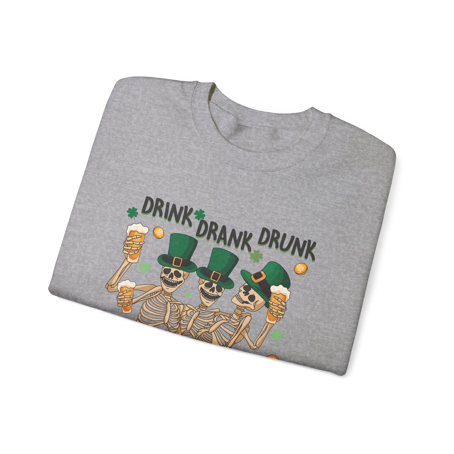 Drink Drank Drunk Unisex Heavy Blend™ Crewneck Sweatshirt