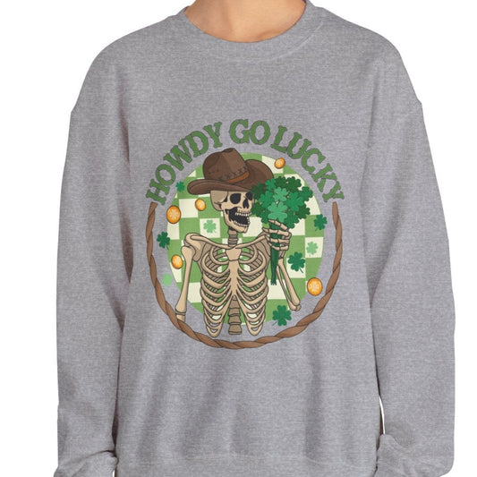 Howdy Go Lucky Unisex Heavy Blend™ Crewneck Sweatshirt