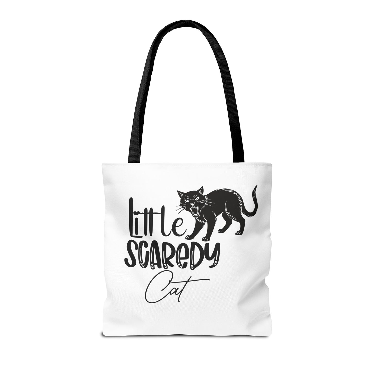 Scaredy Cat Tote Bag - Purrfect for Cat Lovers, Cute Gift for Halloween, Daily Use, Eco-Friendly, Pet Accessory, Funny Cat Humor