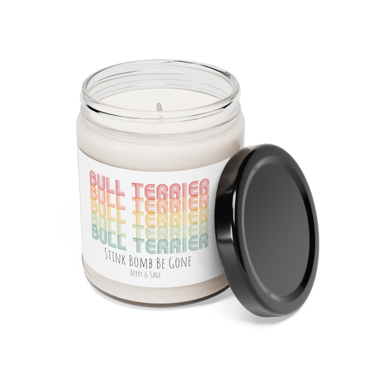Bull Terrier Scented Soy Candle, 9oz