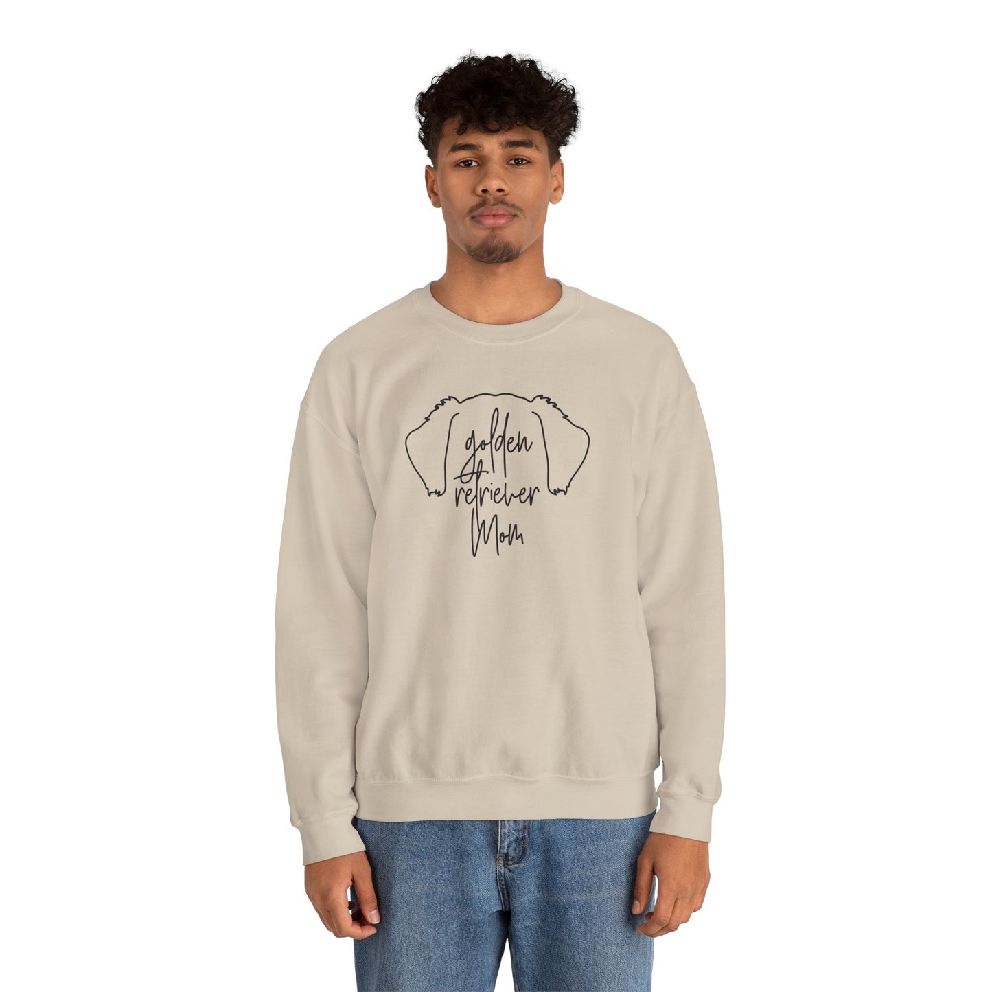Golden Retriever Outline Unisex Heavy Blend™ Crewneck Sweatshirt