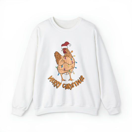 Chicken Christmas Unisex Heavy Blend™ Crewneck Sweatshirt