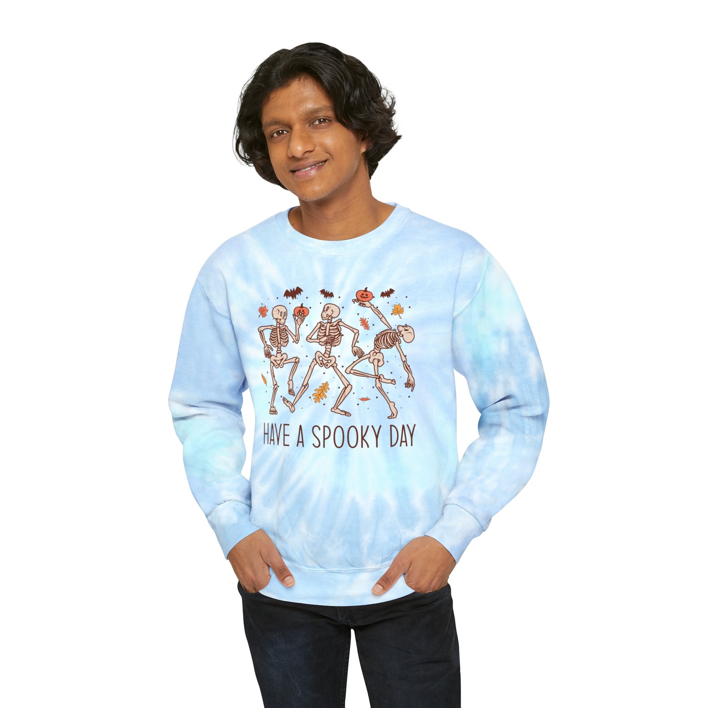 Unisex Tie-Dye Spooky Day Sweatshirt