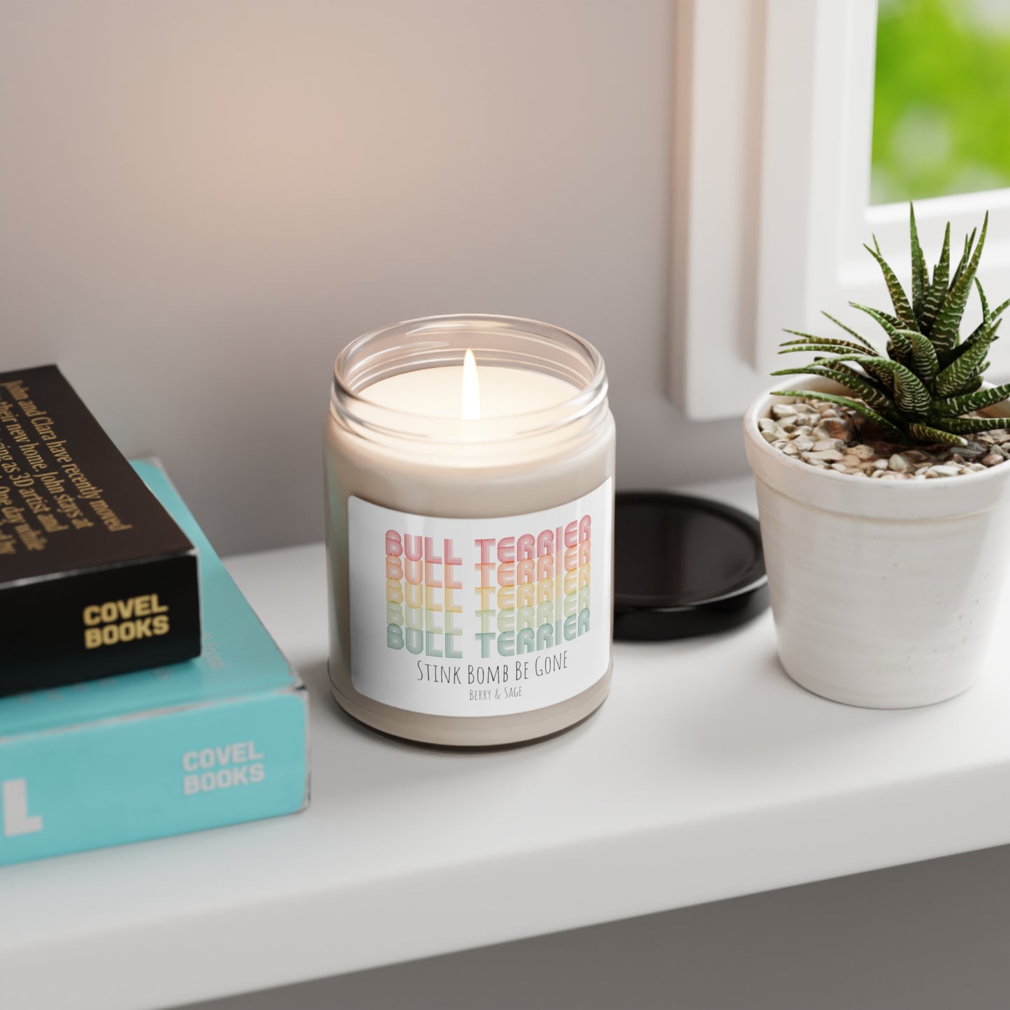 Bull Terrier Scented Soy Candle, 9oz