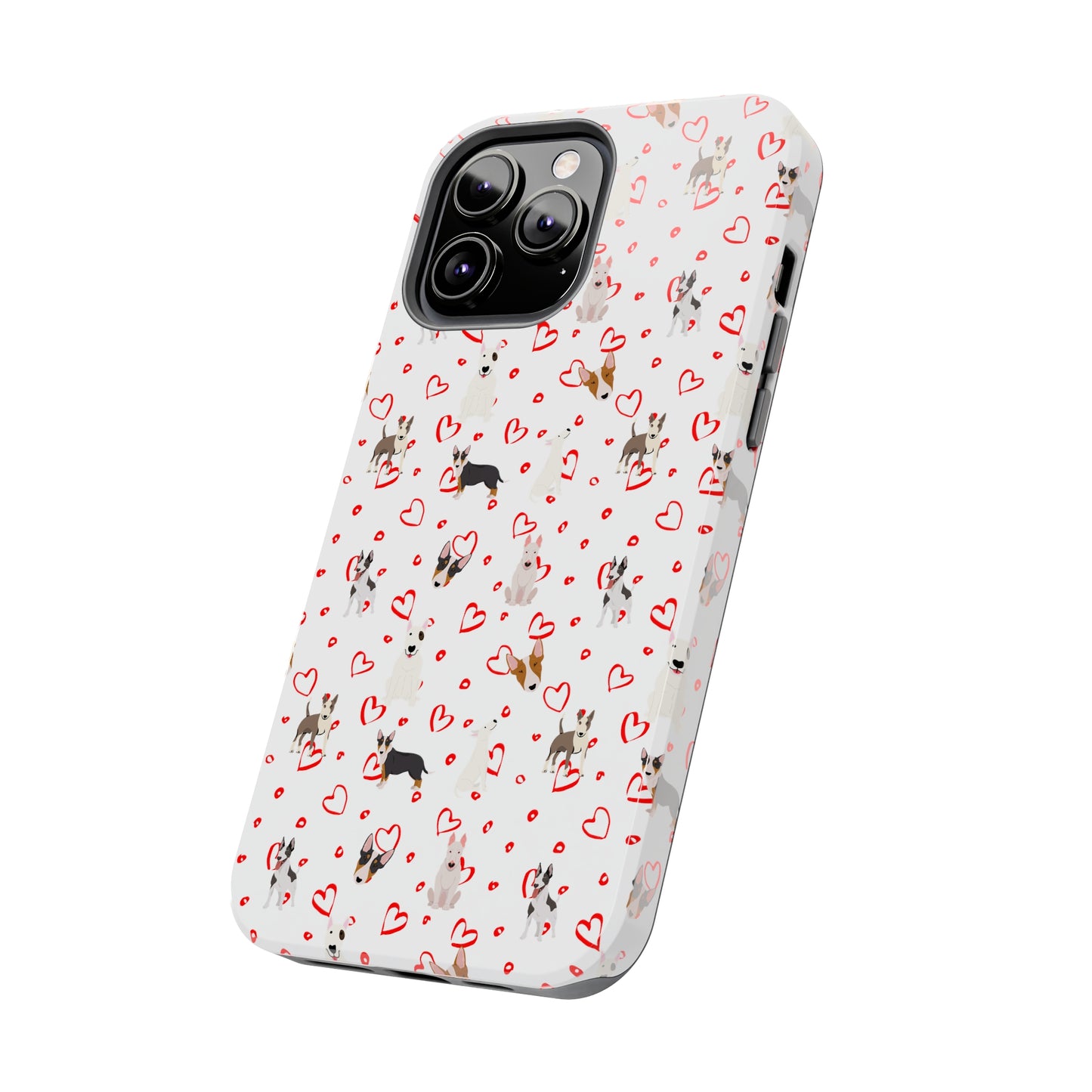 Bull Terrier Hearts Tough Phone Cases