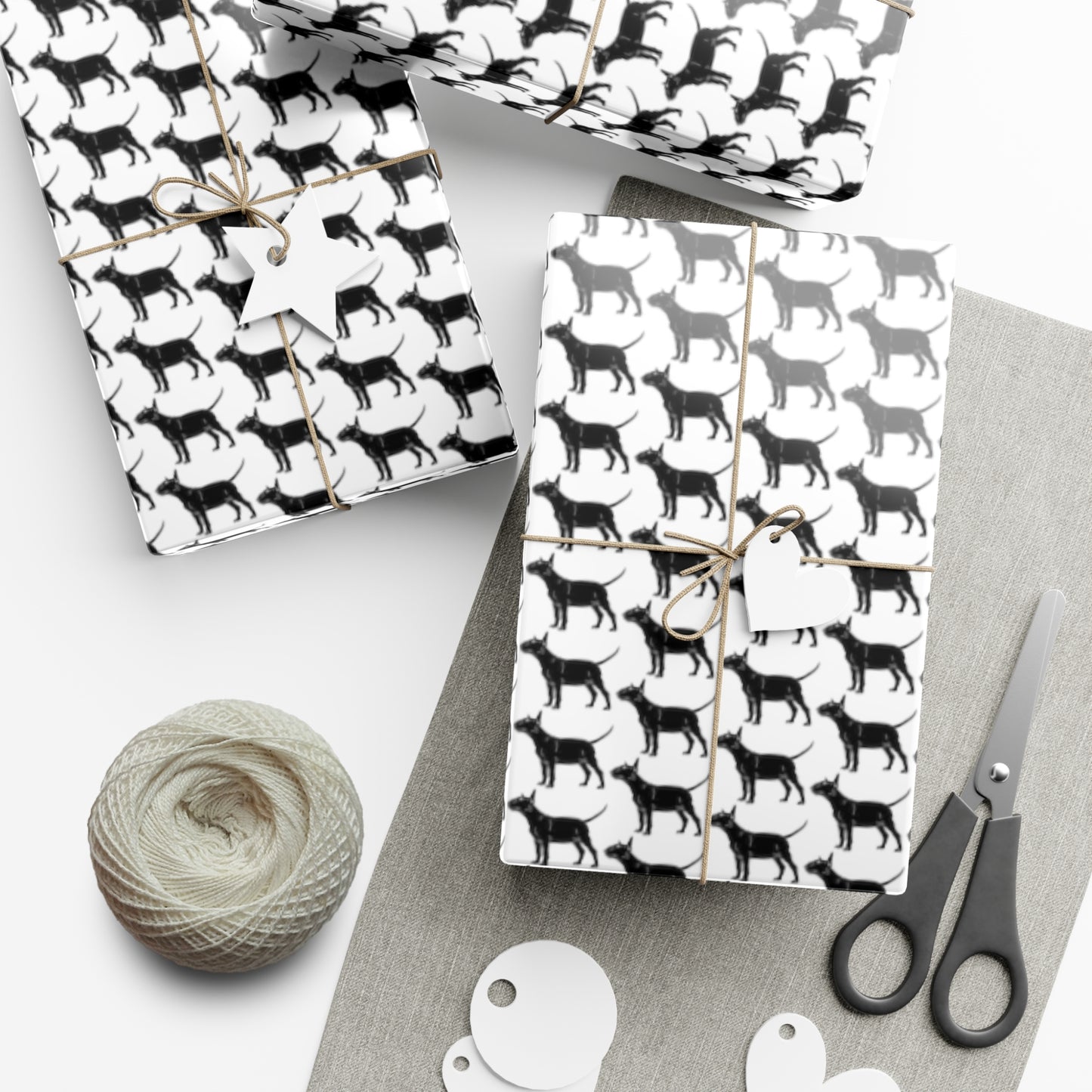 Bull Terrier Gift Wrap Papers