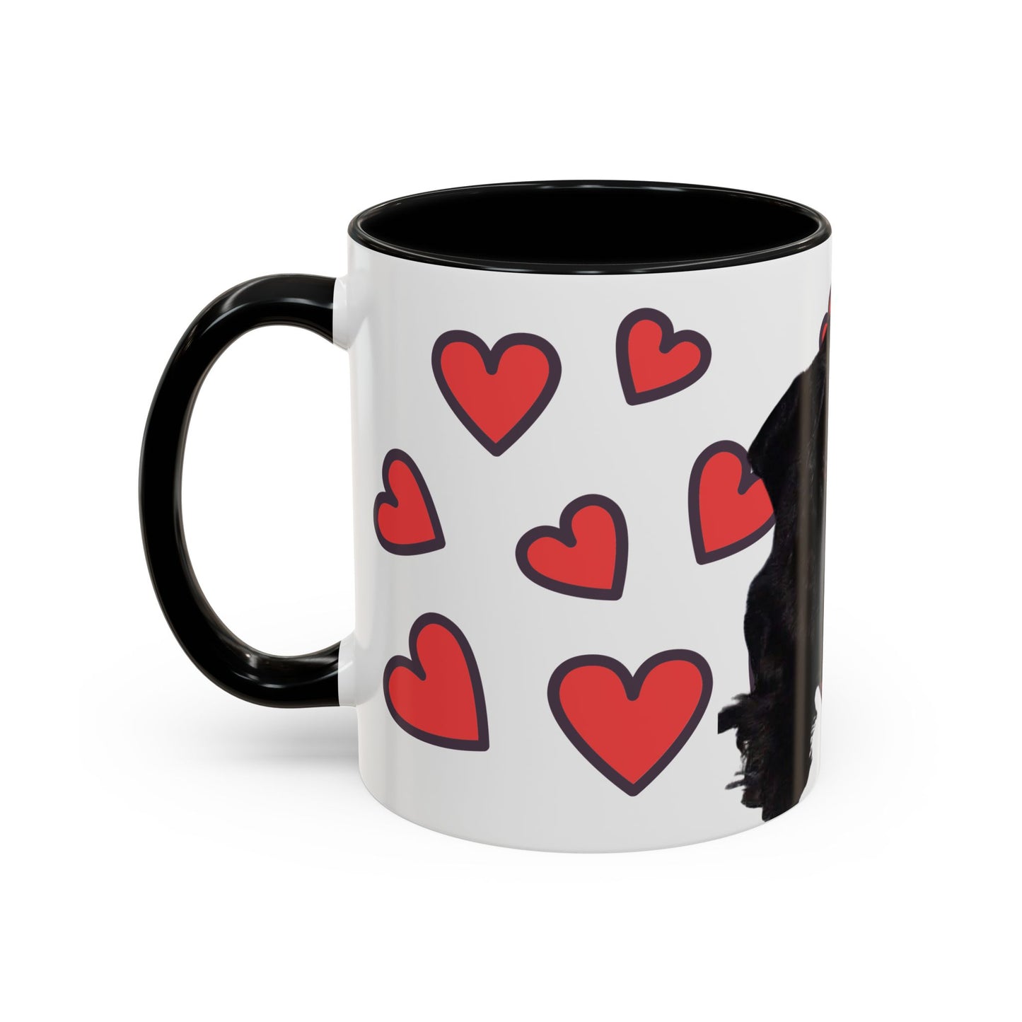 Cute Dog Lover's Accent Coffee Mug - Perfect Gift for Pet Owners, Valentine's Day, Birthdays, Dog Enthusiasts, Home & Office