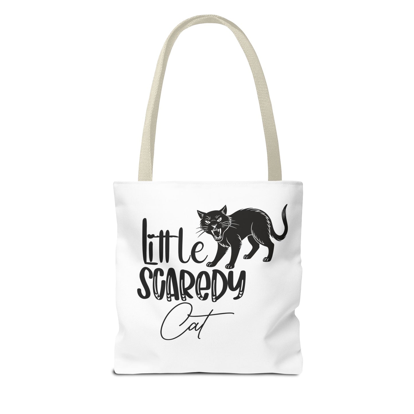 Scaredy Cat Tote Bag - Purrfect for Cat Lovers, Cute Gift for Halloween, Daily Use, Eco-Friendly, Pet Accessory, Funny Cat Humor