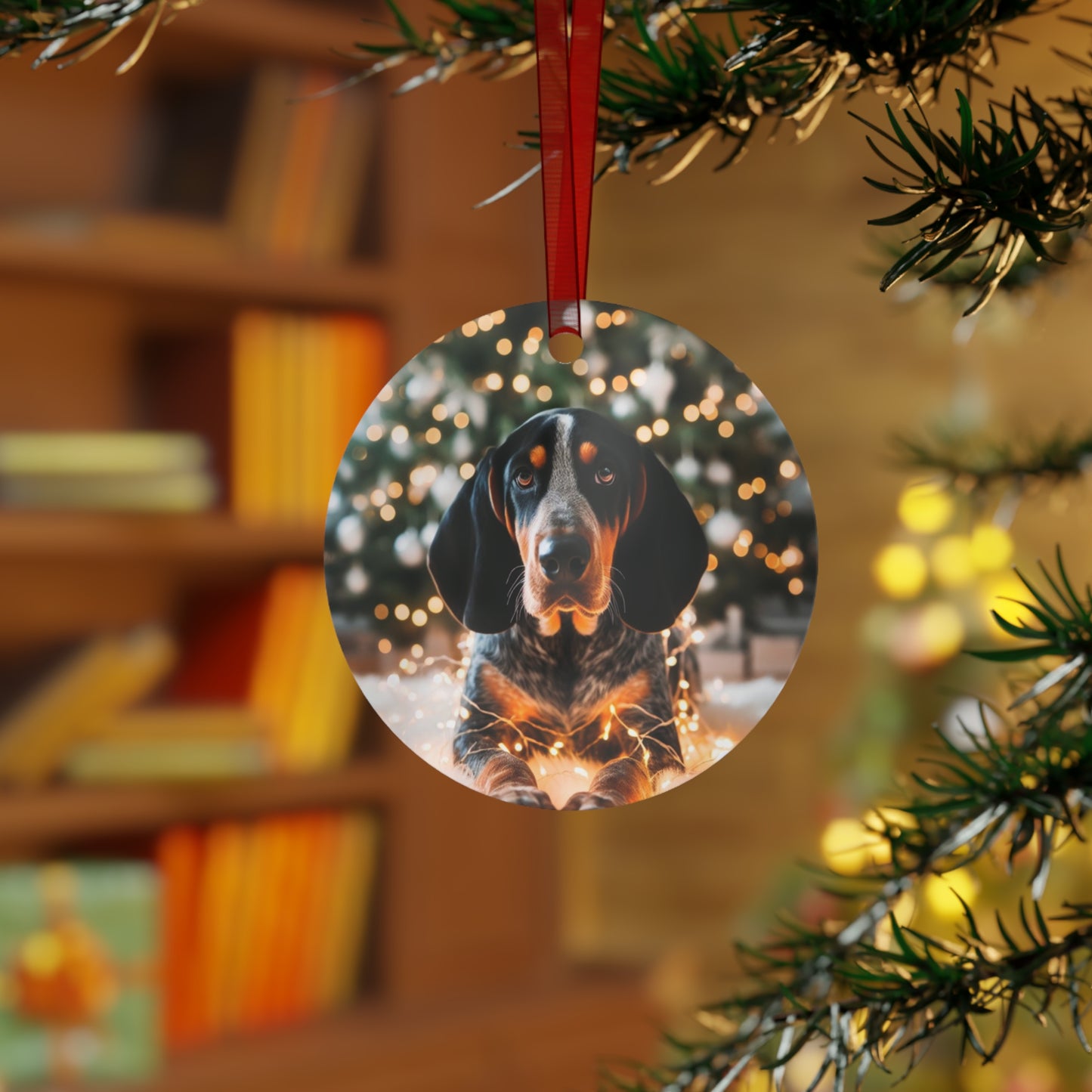 Blue Tick Coonhound #3 Metal Ornaments