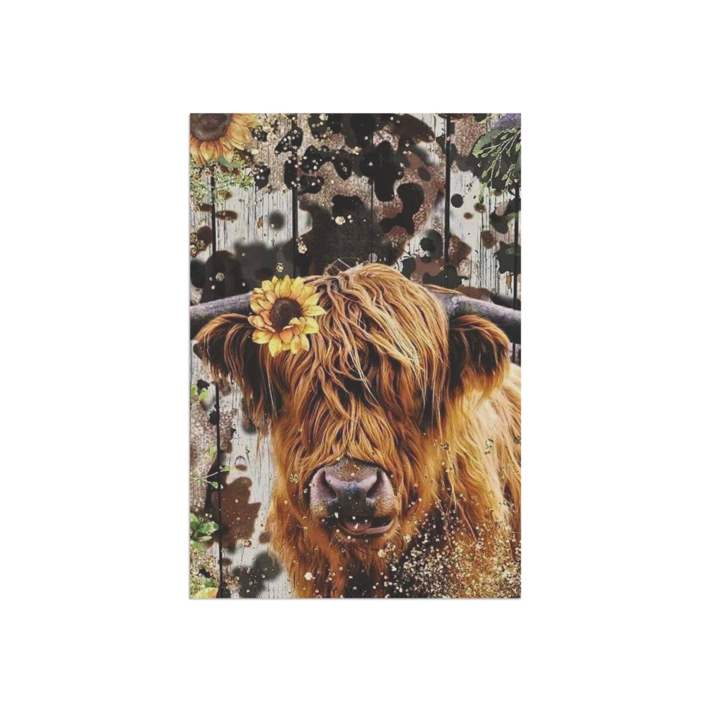 Highland Cow Garden & House Banner