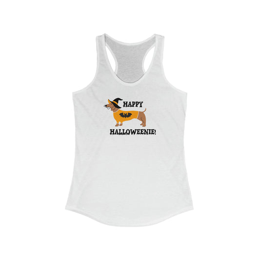 Women's Ideal Racerback Happy Halloweenie Tank