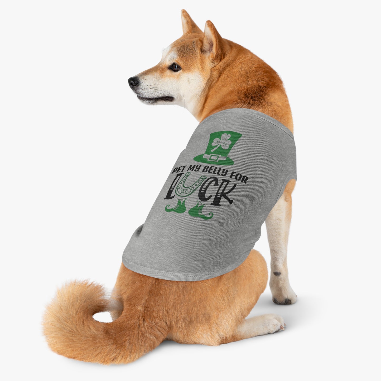 Pet My Belly For Luck Pet Tank Top
