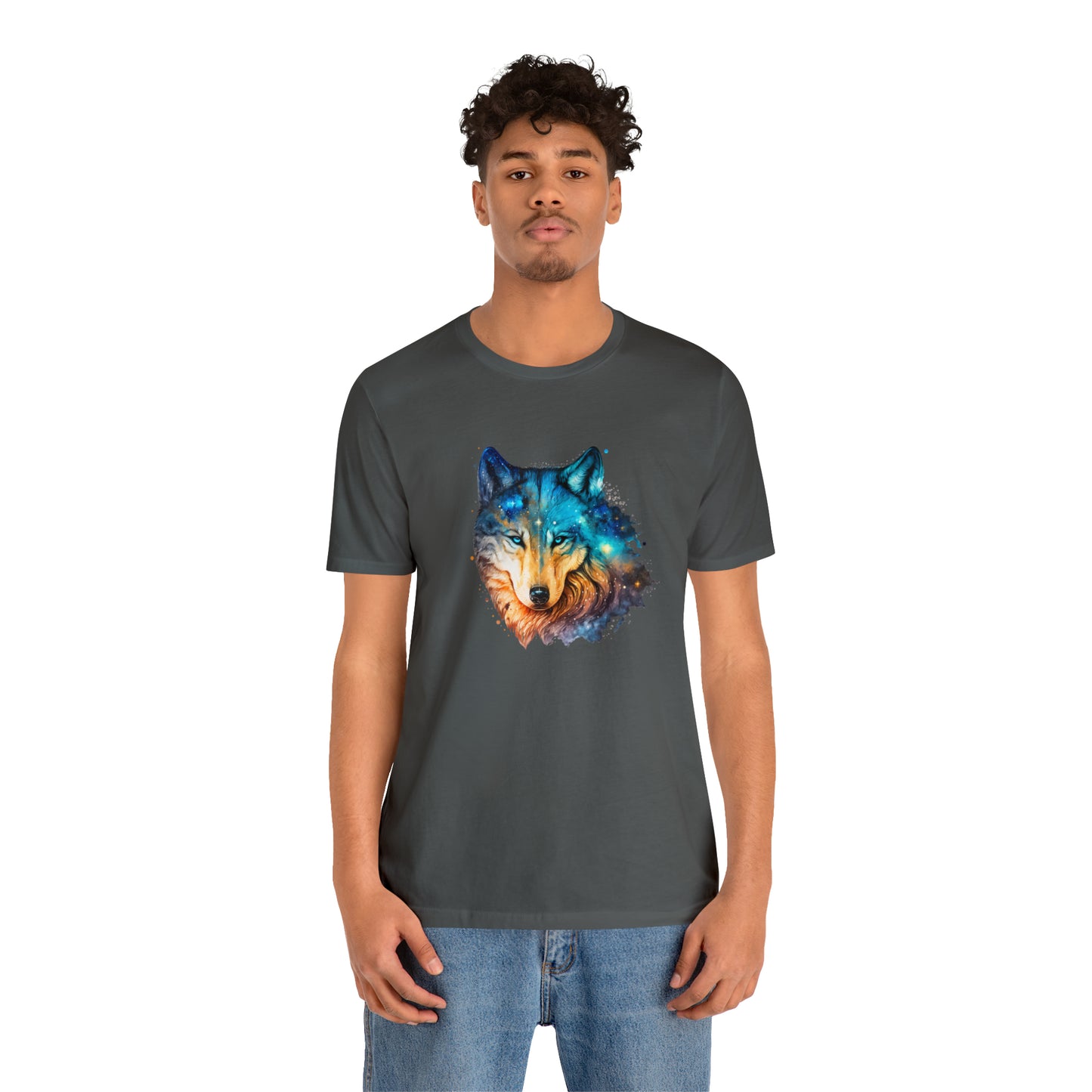 Unisex Jersey Short Sleeve  Watercolor Wolf Tee