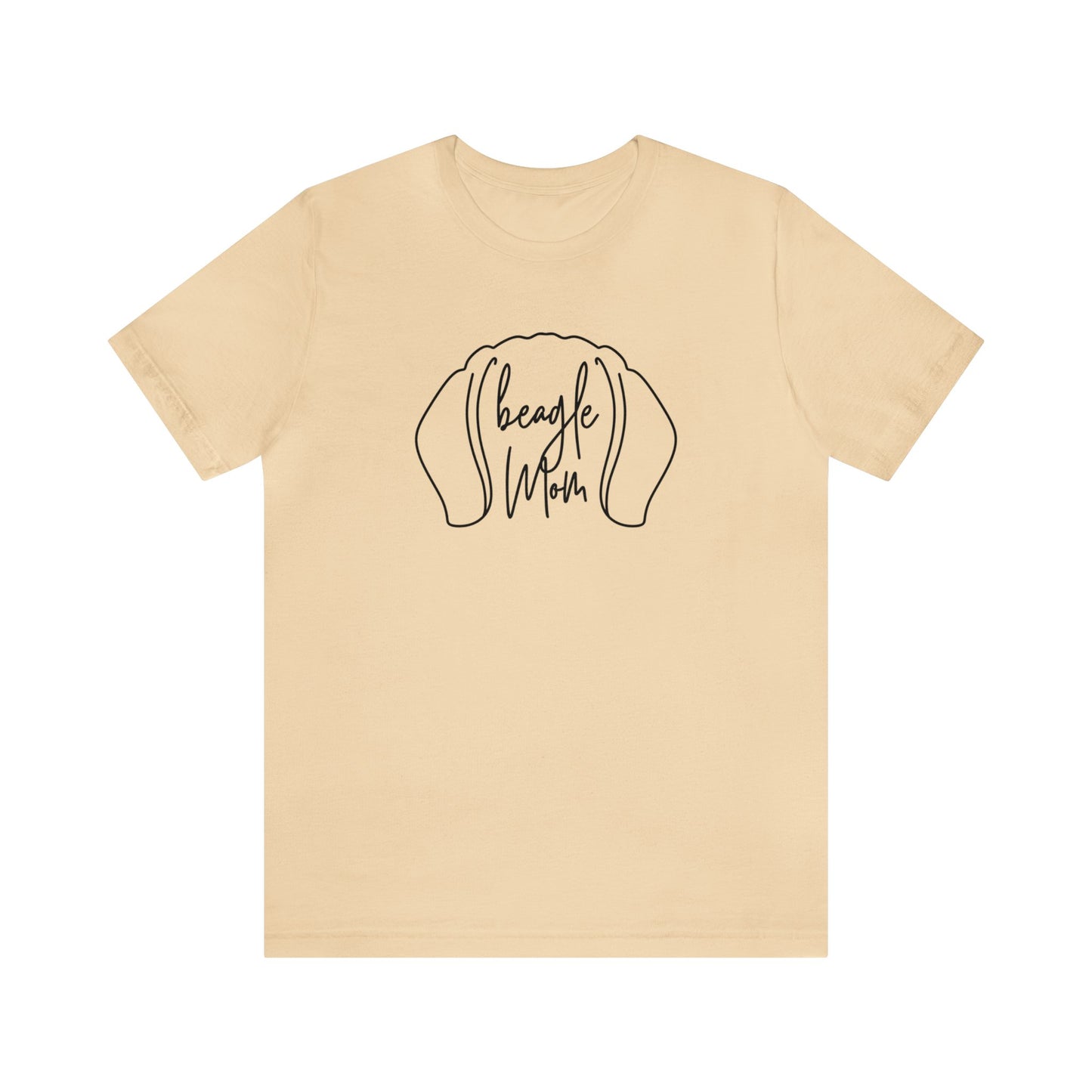 Beagle Mom Outline Unisex Jersey Short Sleeve Tee