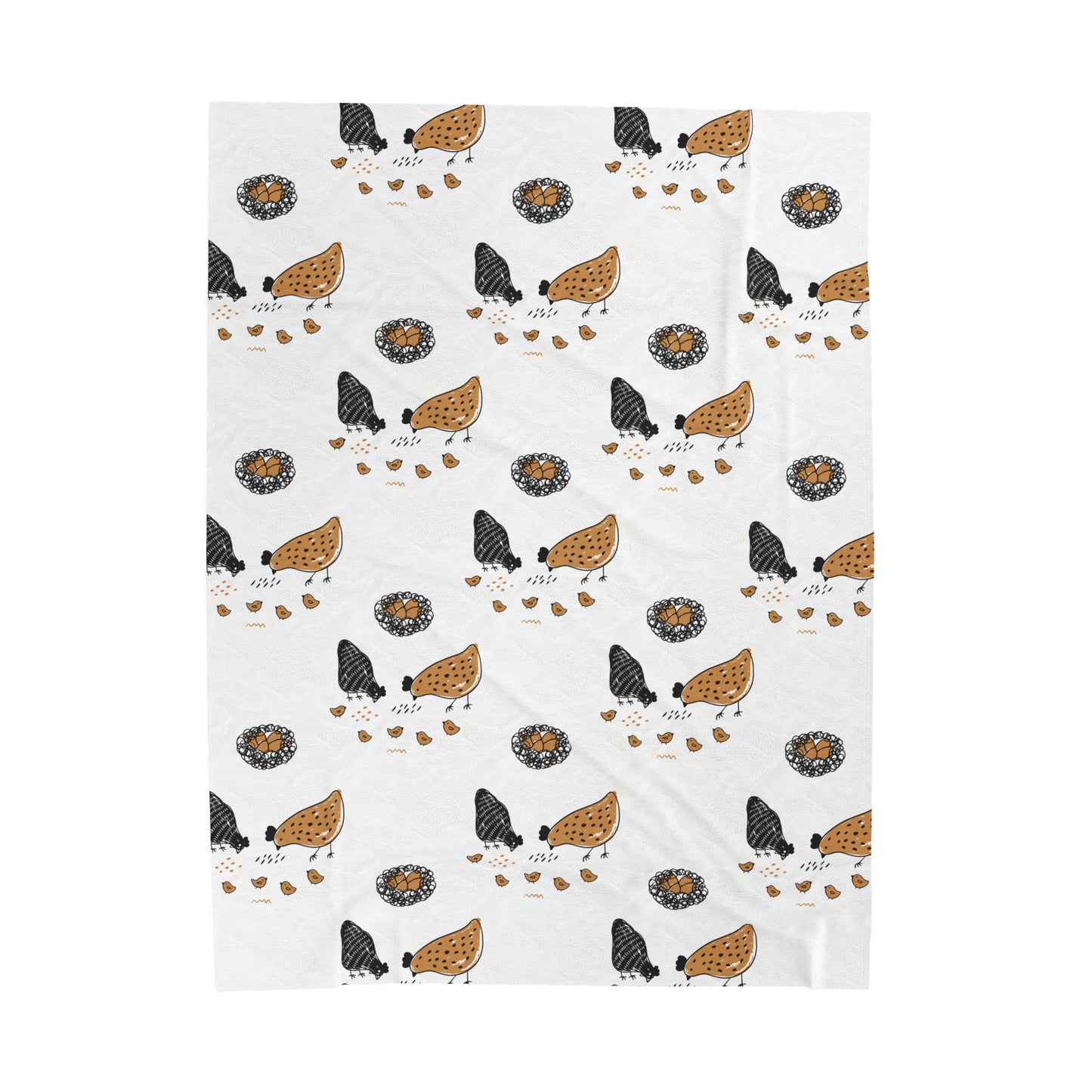 Chicken Velveteen Plush Blanket