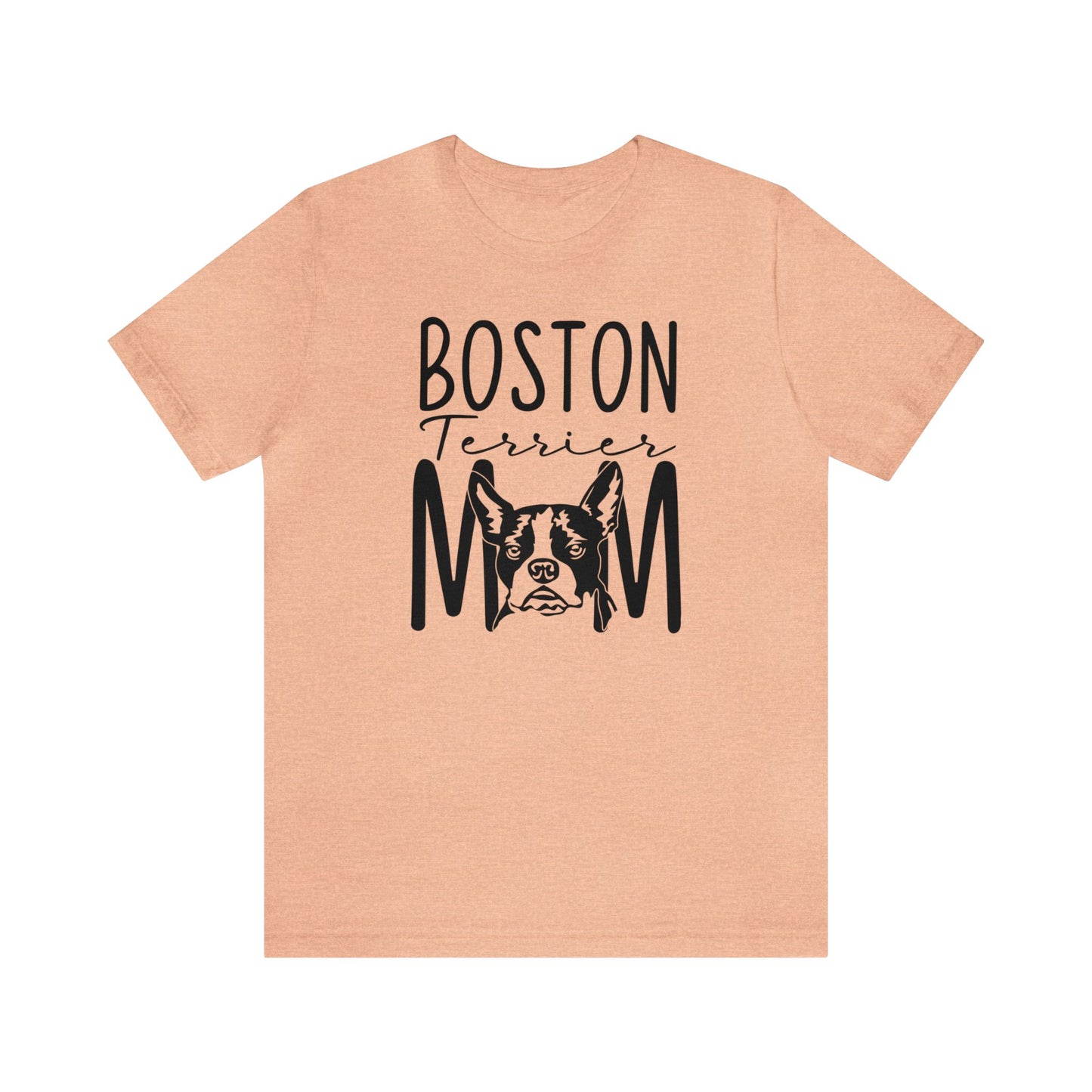 Boston Terrier Mom Unisex Jersey Short Sleeve Tee