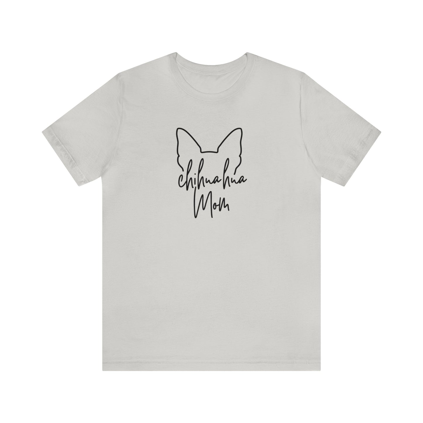 Chihuahua Mom Outline Unisex Jersey Short Sleeve Tee