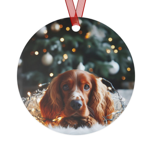 English Spaniel Metal Ornaments