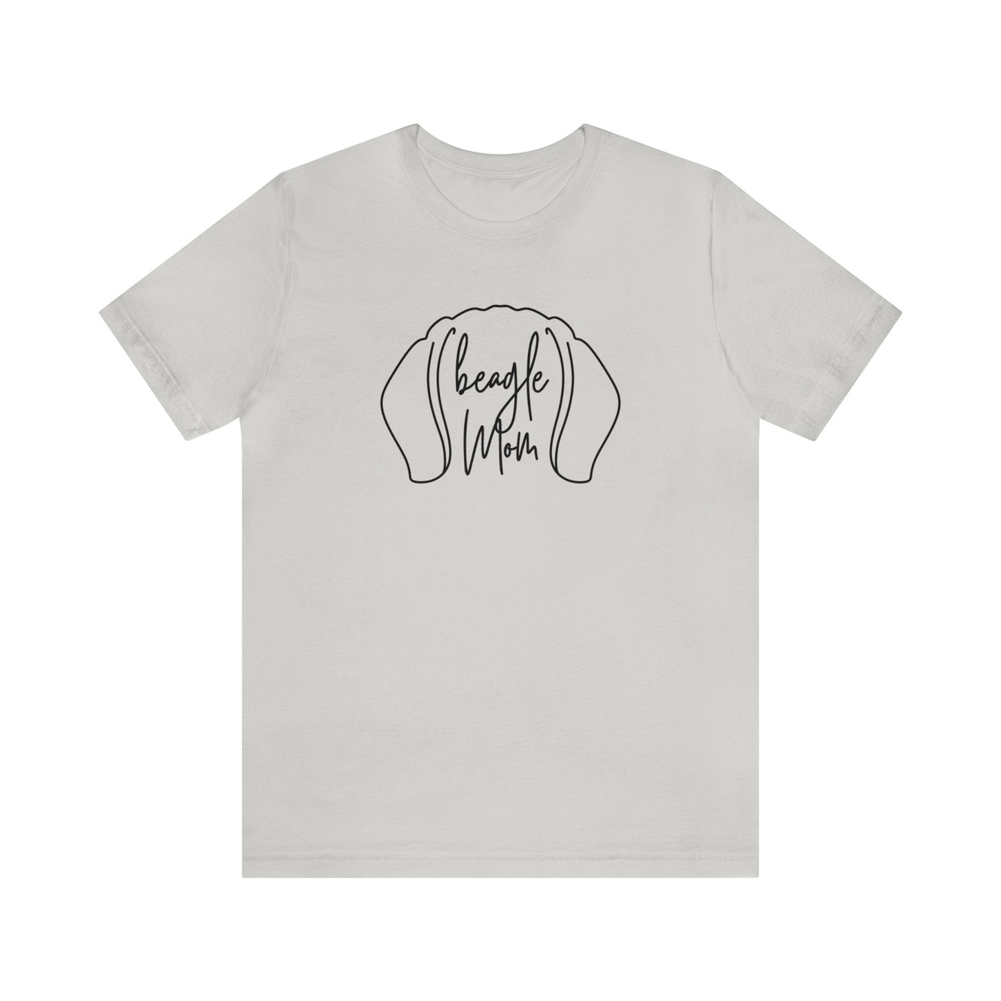 Beagle Mom Outline Unisex Jersey Short Sleeve Tee