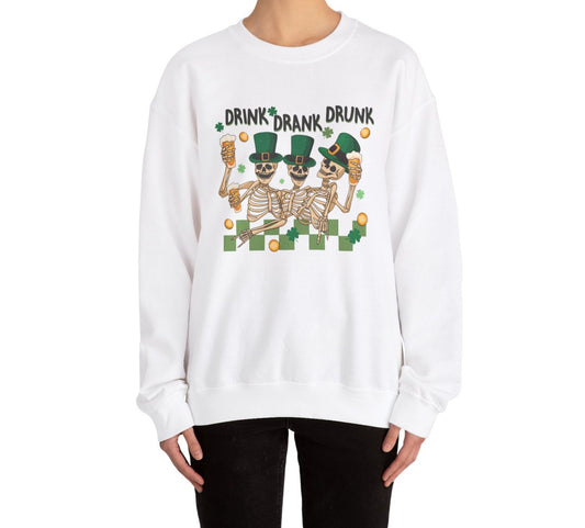 Drink Drank Drunk Unisex Heavy Blend™ Crewneck Sweatshirt