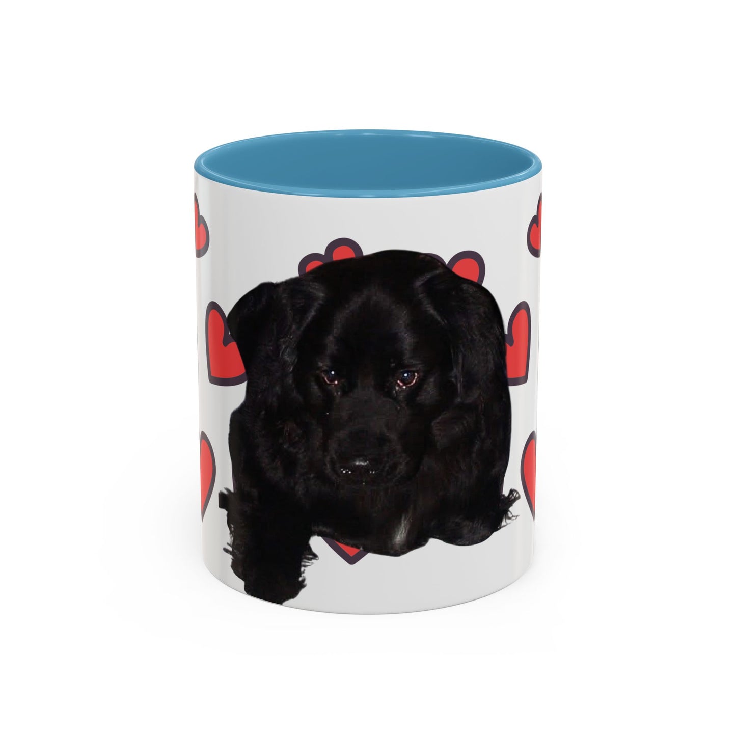 Cute Dog Lover's Accent Coffee Mug - Perfect Gift for Pet Owners, Valentine's Day, Birthdays, Dog Enthusiasts, Home & Office
