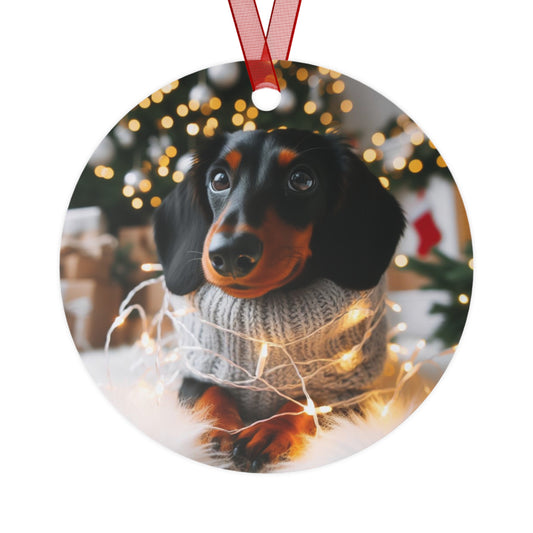 Dachshund #2 Metal Ornaments