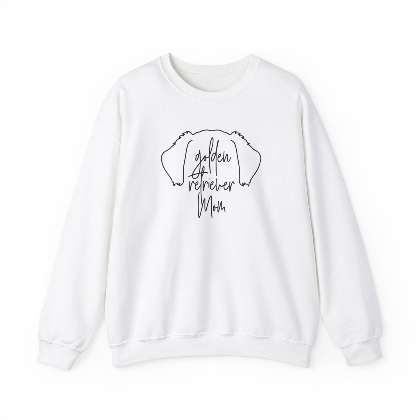Golden Retriever Outline Unisex Heavy Blend™ Crewneck Sweatshirt