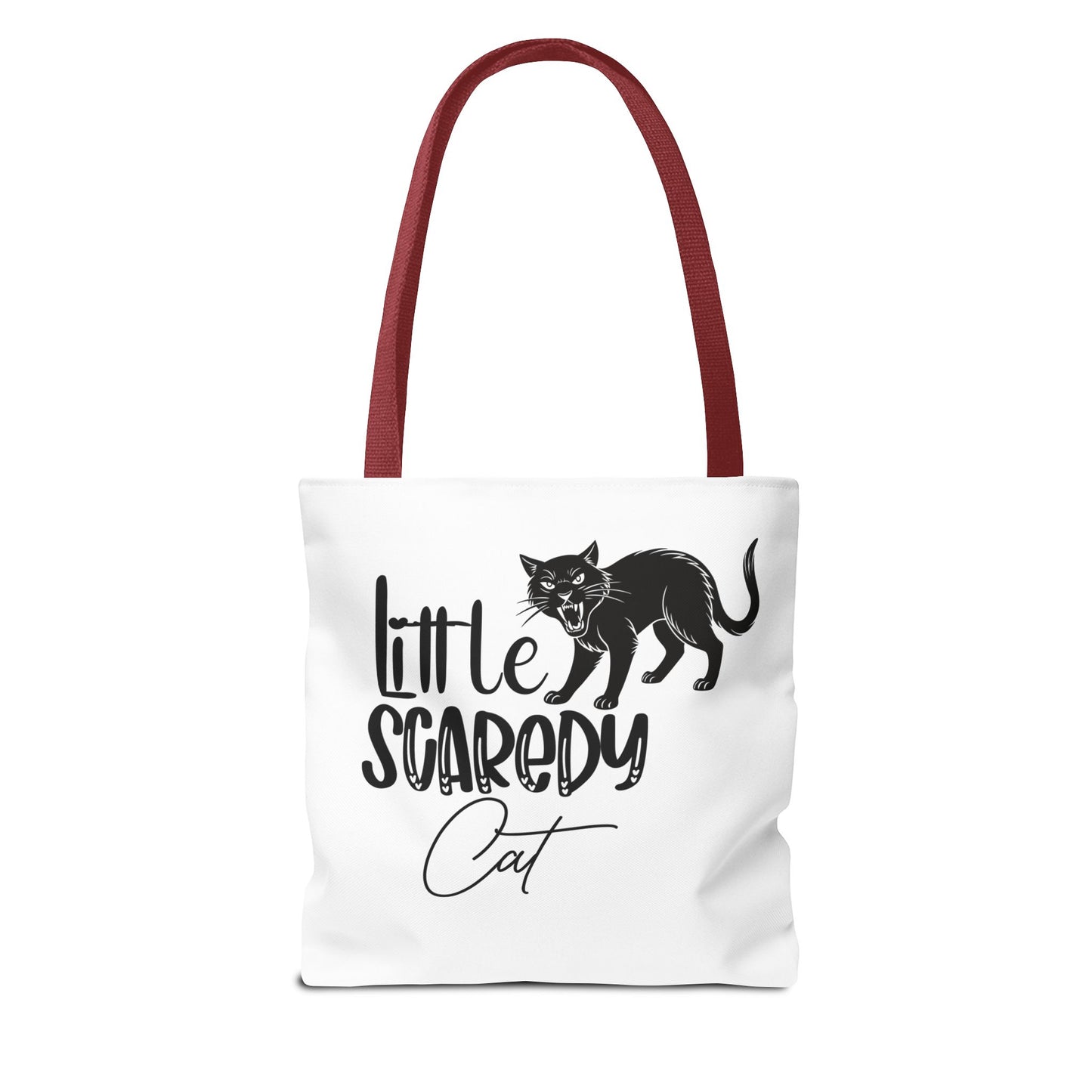 Scaredy Cat Tote Bag - Purrfect for Cat Lovers, Cute Gift for Halloween, Daily Use, Eco-Friendly, Pet Accessory, Funny Cat Humor
