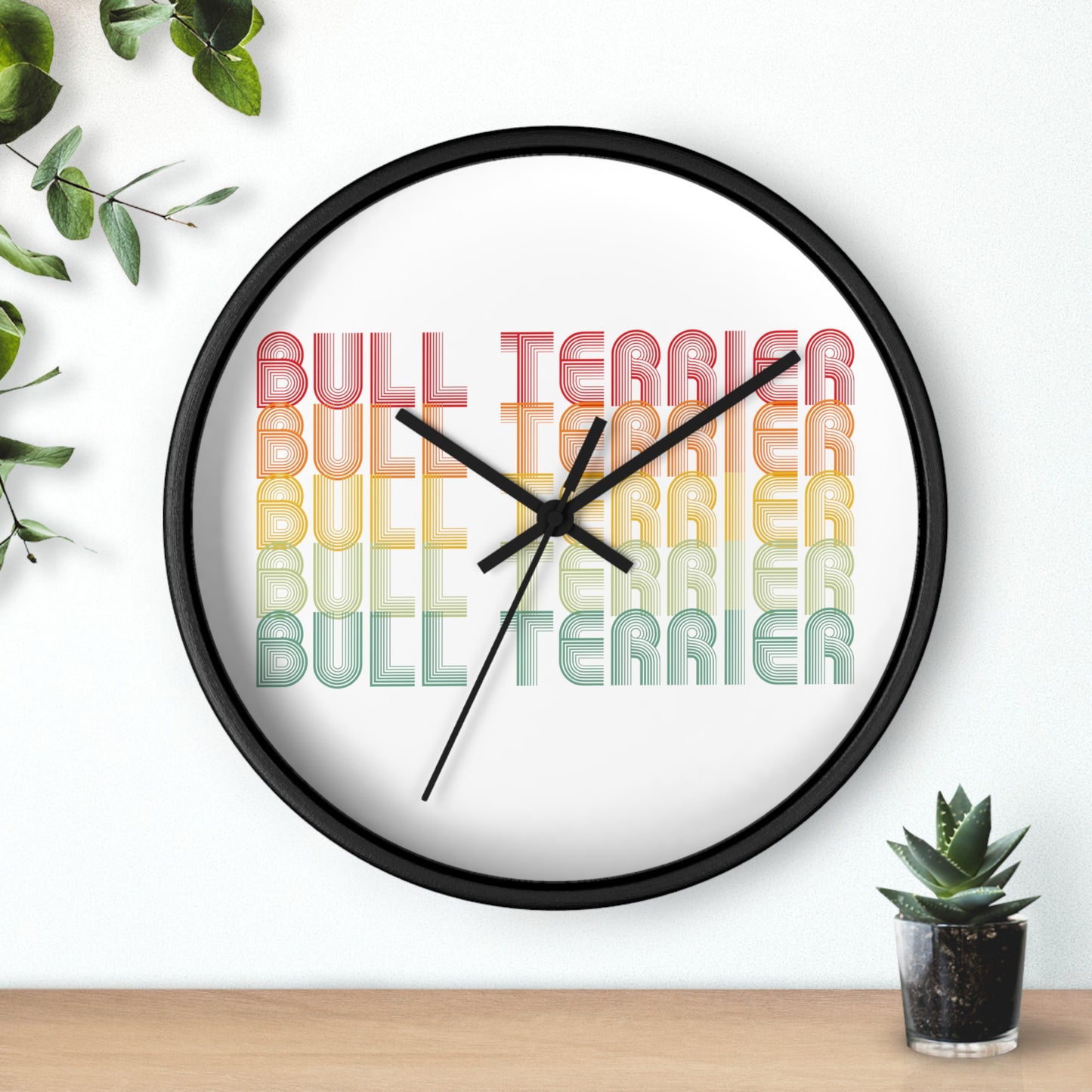 Bull Terrier Style 3 Wall Clock