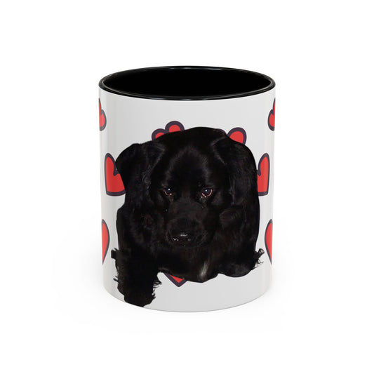 Cute Dog Lover's Accent Coffee Mug - Perfect Gift for Pet Owners, Valentine's Day, Birthdays, Dog Enthusiasts, Home & Office